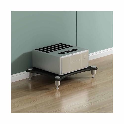 Generisch AV-Medienschrankständer, Audio-Tower-Rack, Eck-TV-Ständer, Moderne Stereo-Racks und -Ständer, Audiokomponenten-Rack für Wohnzimmer, Gaming, Aufnahmeraum (weiß, 23,6 x 18,9 x 24,4 Zoll)