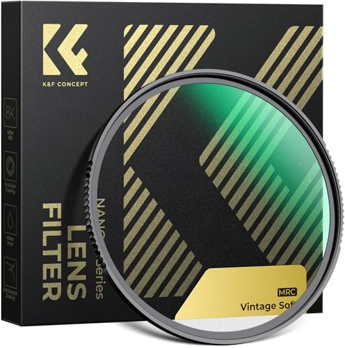 K&F CONCEPT 72mm Vintage Soft 1/4 Filter Classic Filmic Look | HD Optical Glass Waterproof Softens Skin Dreamy Highlight Bloom for Portraits Video, Camera Lens Filter Nano-X Series FE709