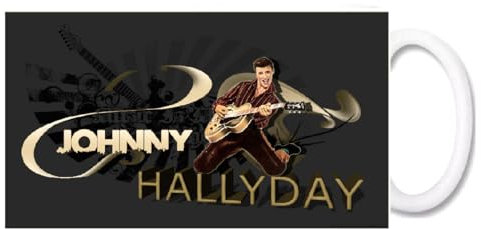 PRESENT Mug Johnny Hallyday Année 70