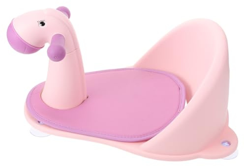 WATIIFUFU Badewannen Sitz Pferde design Rutschfest Stabil Babybadewanne Sitzhilfe für Junge Mädchen und Kleinkinder Bequemes Baden Zubehör