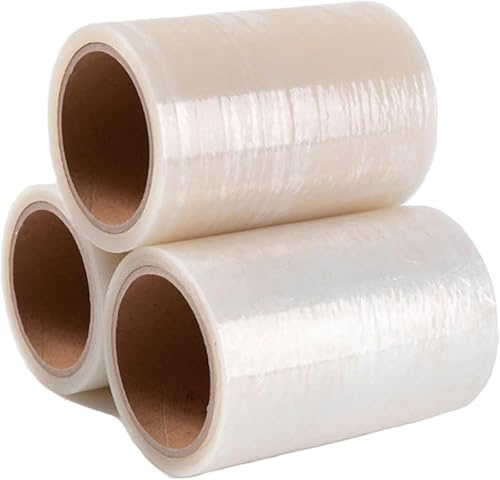 Shoe Film - Boot Films Plastic Disposable Waterproof Shoe-Film for Men/Women Fits of Shoes for House Cleaning (3 Roll*7.5CM+15CM)