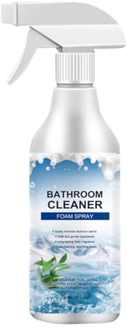 Schiuma Detergente per Bagno Pulizia Fughe Piastrelle | Pulitore Multiuso per Doccia per Vetri, Pavimenti, Vasche, Piastrelle, Stucco, WC, Lavandini, Specchi, Rubinetti e Doccia