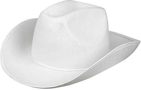 Boland 04072 04075 Cowboyhut für Erwachsene, weiß, Einheitsgröße