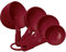 KitchenAid - Set di 4 misurini in plastica, colore: Rosso