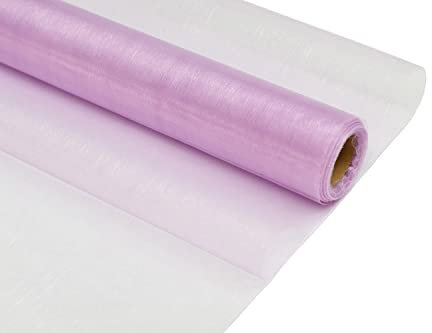 9m Rolle Organza 36cm Tischläufer Deko Stoff Band Hochzeit Tisch Schleifenband Floristik flieder 462H