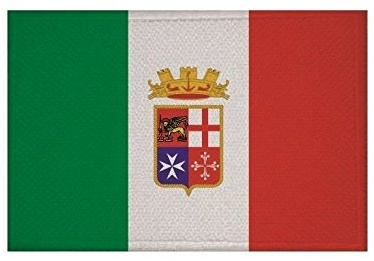 U24 Aufnäher Italien Marine Fahne Flagge Aufbügler Patch 9 x 6 cm