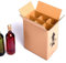 (10x) Caja para botellas de vino CON separadores de cartón rejilla | TELECAJAS (Para 6 botellas) (PACK DE 10 UNIDADES)