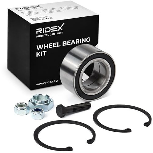 RIDEX 654W0101 Radlagersatz pro Rad Hinten Vorne Kompatibel mit AUDI 80 89, 89Q, 8A, B3 99905303400 431407625 431407625A
