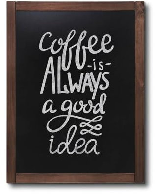 net-xpress Gastrotafel Holz Dunkelbraun, 60x80, Tafel für Gastro Gastronomie Restaurant Bistro Cafe, Holz Vintage