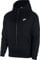 Nike Herren Nsw Club Fz Bb Hoodie Mit Durchgehendem Rei verschluss, Black/Black/White, XS EU