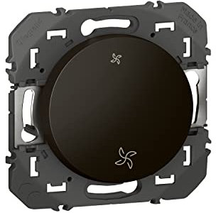 Legrand - Interrupteur commande VMC dooxie finition noir - emballage blister