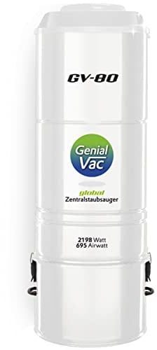 Genial System global Wäscheschacht-Systeme Zentralstaubsauger Gerät GV80 mit Zwei Motoren extrastark