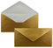 50 x DIN Lang Briefumschläge - Gold mit weißem Seidenfutter - 11x22 cm - 100 g/m² - ideal für Einladungen, Weihnachtskarten, Glückwunschkarten aus der Serie Farbenfroh