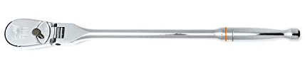GearWrench 81306T 1/2 Drive 90-Tooth Flex Head Teardrop Ratchet 17, 6 Position Flexible Head