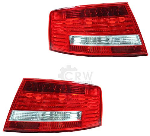 Diederichs Rückleuchten Set für Audi A6 4F Limousine Bj. 04-08 (weiß, rot) mit Bremslicht (E-Typ-geprüft)