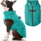 Gooby Puffer Vest Hundejacke – Türkis, Größe S – Ultra Dünn Reißverschluss Windjacke mit Dual-D-Ring Leine – Wasserabweisender Pullover für kleine Hunde – Hundekleidung für kleine Hunde, Jungen oder