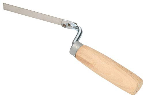 KOTARBAU Truelle à joint en acier inoxydable 14 mm pour jointoiement avec manche en bois spatule à joint fer Forme à joint indispensable pour le travail de joint
