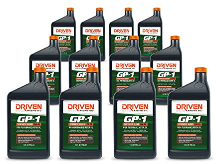 Driven Racing Oil GP-1 Synthetic Blend Motor Oil 15w-40 (12 Quart Bottles)