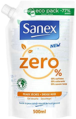 Zéro% - Recharge Gel douche - Peaux sèches 500ml