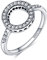 KUNSIR 925 Sterling Silber Ringe für Damen Liebesknoten Ringe Finger Federringe Schmuck Geschenke gekreuzte Ringe für Frauen mit Zirkonia Größe R1