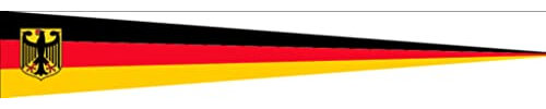 FRIP -Versand - XXL Langwimpel Deutschland mit Adler 38 x 250cm Wimpel Fahne