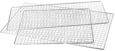 HOMEXO Edelstahl-BBQ-Barbecue-Grill-Grillmaschen-Draht 1pc Net Outdoor-Kochen 2 Größe (Size : 26X44)