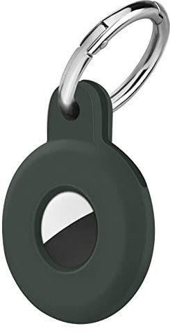 Ainiv Étuis de Protection pour AirTag, Porte Clé Étui Anti-Rayures Portable pour AirTags, Housse de Protection Key Finder pour Clés, Enfants, Sacs, Bagages,Animaux de Compagnie-Vert Foncé