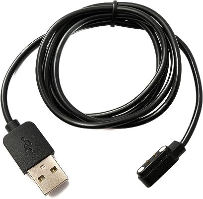 System-S USB 2.0 Kabel 100 cm Ladekabel für Xiaomi Haylou LS05 Solar LS05 in Schwarz