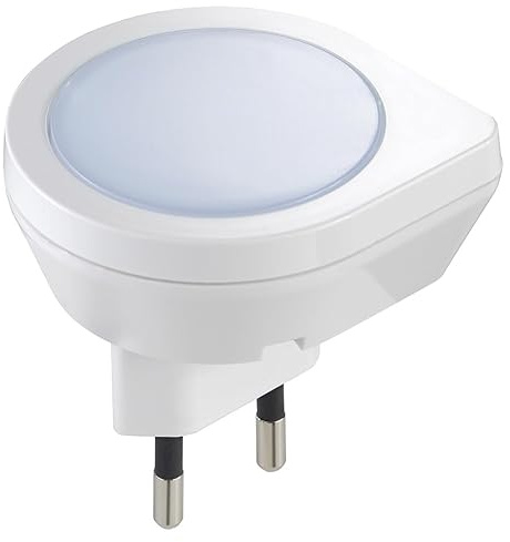 VIMAR FP33102 luce notturna di cortesia con accensione crepuscolare | Luce notturna LED 0,4 W con sensore crepuscolare e accensione automatica, spina Europlug 2 poli 230 V