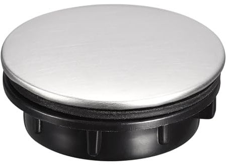 sourcing map Sink Tap Hole Cover Brushed Stainless Steel, Faucet Hole Cover for Kitchen Countertop Counter Space, 1 Packs (1 to 1.2 Inch in Diameter)