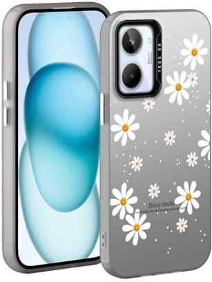 YUXING Funda para Realme 10 4G - Carcasa Teléfono Móvil Antichoque Delgada Patrón Artístico Fresco Bumper Slim Case Cover (Daisy)