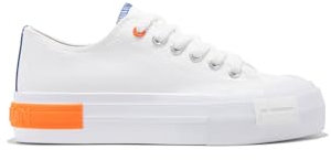 D.Franklin Zapatillas Mujer Casual One Way Low Summer Club Blanco - Zapatillas de Vestir para Mujer - Moda Casual - Talla (38) - Modelo One-Way