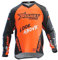Radbekleidung Für Herren, Mountainbike Sportbekleidung, Langärmelige Schnell Trocknende Kleidung, T-Shirt,Trikots Atmungsaktiv (DE/NL/SE/PL, Alphanumerisch, L, Regular, Regular, Orang)