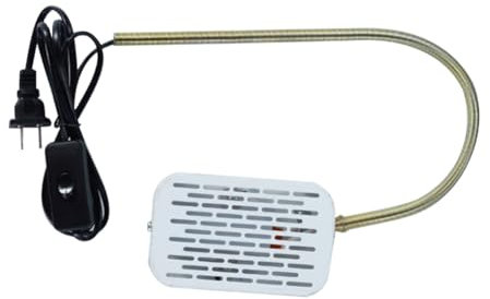 Dsdhuf Chauffage de Cage à Oiseaux Simulant L'Éclairage de l'environnement Naturel, Lampe Chauffante, Lumière Chauffante Anti-Morsure pour Perroquets et Perroquets