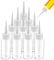 LLOUSSAK 10pcs 50ml Plastic Squeeze Bottles Glue Bottles Precision Tip Applicator Bottle Color Bottles for Hair Salon, Paint Art, Craft, Liquids, Glue