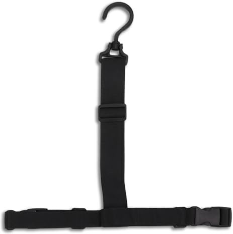 equlup Cintura per appendere stivali per trampolieri, fibbia girevole a 360° Cintura per stivali per trampolieri da pesca Gancio per stivali per trampolieri da pesca all'aperto