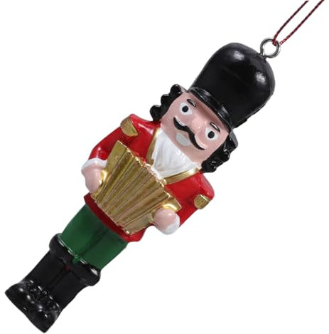 ARTSEWPLY Hängender Nussknacker aus Kunstharz Weihnachtsbaum-schmuck Nussknacker-Ornament für Weihnachtsdekoration Hängender Nussknacker-Figur