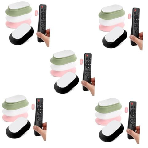 IMIKEYA 5sets Magnetic and Traceless Silicone Stickers Adhesive Remote Holder Adhesive Wall Mount Installer Plumb Bob Desktop Organizer Corgi Keychain USB Hard Drive Remote Storage 4pcs*5