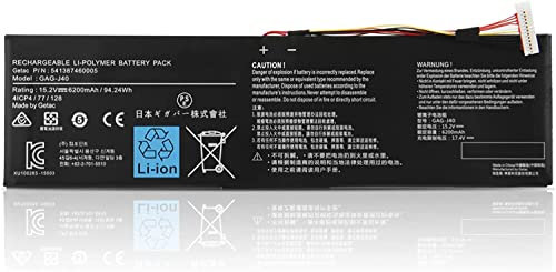 15.2V94.24Wh/6200mAh/4-Cell GAG-J40 Batterie pour ordinateur portable compatible avec les séries Gigabyte Aero 14 14K 14-K7 14-K8 14-V8