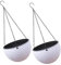 ibasenice Lot De 2 Paniers Suspendus en Rotin pour Pots De Fleurs Pots De Fleurs Suspendus pour L'Extérieur Jardinières Suspendues pour Plantes D'Intérieur Conteneurs De
