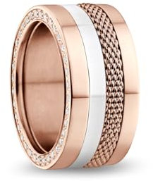 BERING Damen Ring in glänzendem roségold - Arctic Symphony Collection aus Edelstahl - Amstel 10