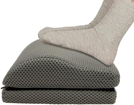 PATNFR Foot Rest Under Desk Ergonomic Footrest Non-Slip Foot Stool Under Desk Height Adjustable Footrest Cushion for Car Home Office Gaming and Travel Relieve Waist and Leg Discomfort