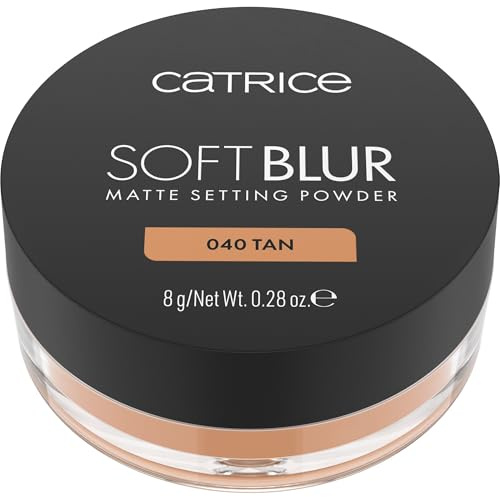 Catrice Soft Blur Matte Setting Powder, longlasting, mattifying, pore refining, natural, translucent (8g) | Lightweight, All-Day Wear, Blurs Pores & Imperfections, No Flashback, Travel-Friendly, Fragrance Free, Vegan, 0.28 oz
