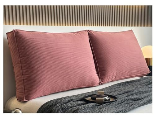 EXZFW Rückenkissen Rückenlehne Bett, Lesekissen für Betts/Sofa, Wandkissen, Keilkissen für Bet t und Sofa, Sofakissen Groß, StüTzkissen, Nackenkissen für Couch und Betten,Rosa,60x55x15cm(1pc)