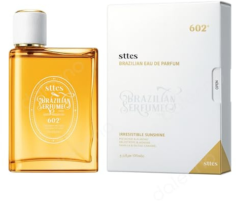 STTES Brasilianisches Parfum 602# Brasil Parfüm Sunshine Eau de Parfum 100 ml Süßer Karamell-Vanille Duft mit Pistazie & Mandel Langanhaltender Gourmand-Duft für Damen Warm, Sinnlich Gemütlicher Duft