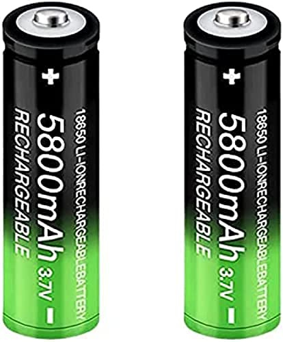 Batteria ricaricabile 3.7V 5800mAh per torcia a LED, faro, dispositivi elettronici-2PCS