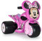 Dreirad Elektrisches Motorrad Baby 1 + 2 +3 Jahre Minnie Mouse - Laufrad Tricycle Rosa 6V - Dreirad Mit DREI Stabile Räder + Breite Räder + Gaspedal + Sicher | INJUSA