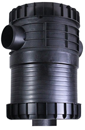 INTEWA-PLURAFIT Filter mit Filterkorb, Wandmontage, Schwarz, Kunststoff, Rund, Regenwasserfilter mit Filterkorb, Wasserfilter, Filter, Haushalt/Garten