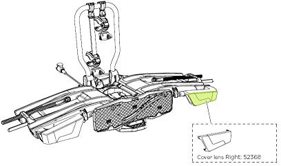 Thule th52368 Ersatz desviadores Berg, Einzige, Schwarz, Unisex