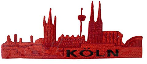 Unbekannt Tolles Bügelbild ~ Köln rot ~ Kölner Dom Skyline Applikation Karneval